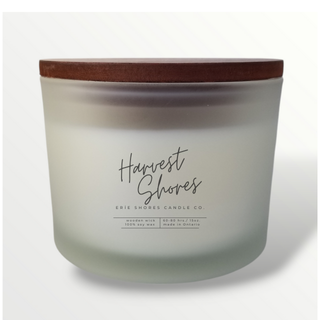 Harvest Shores Soy Wax Wooden Wick 15oz Candle
