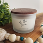 At the Lake – Bright & Wooded Coconut Soy Candle 15 oz | Erie Shores Candle Co.
