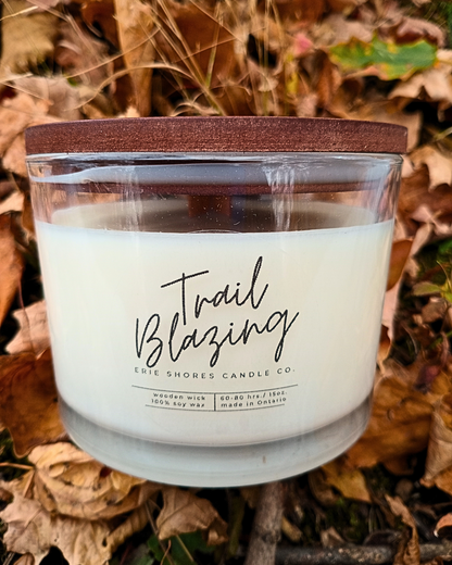 Trail Blazing Soy Wax Wooden Wick 15oz Candle