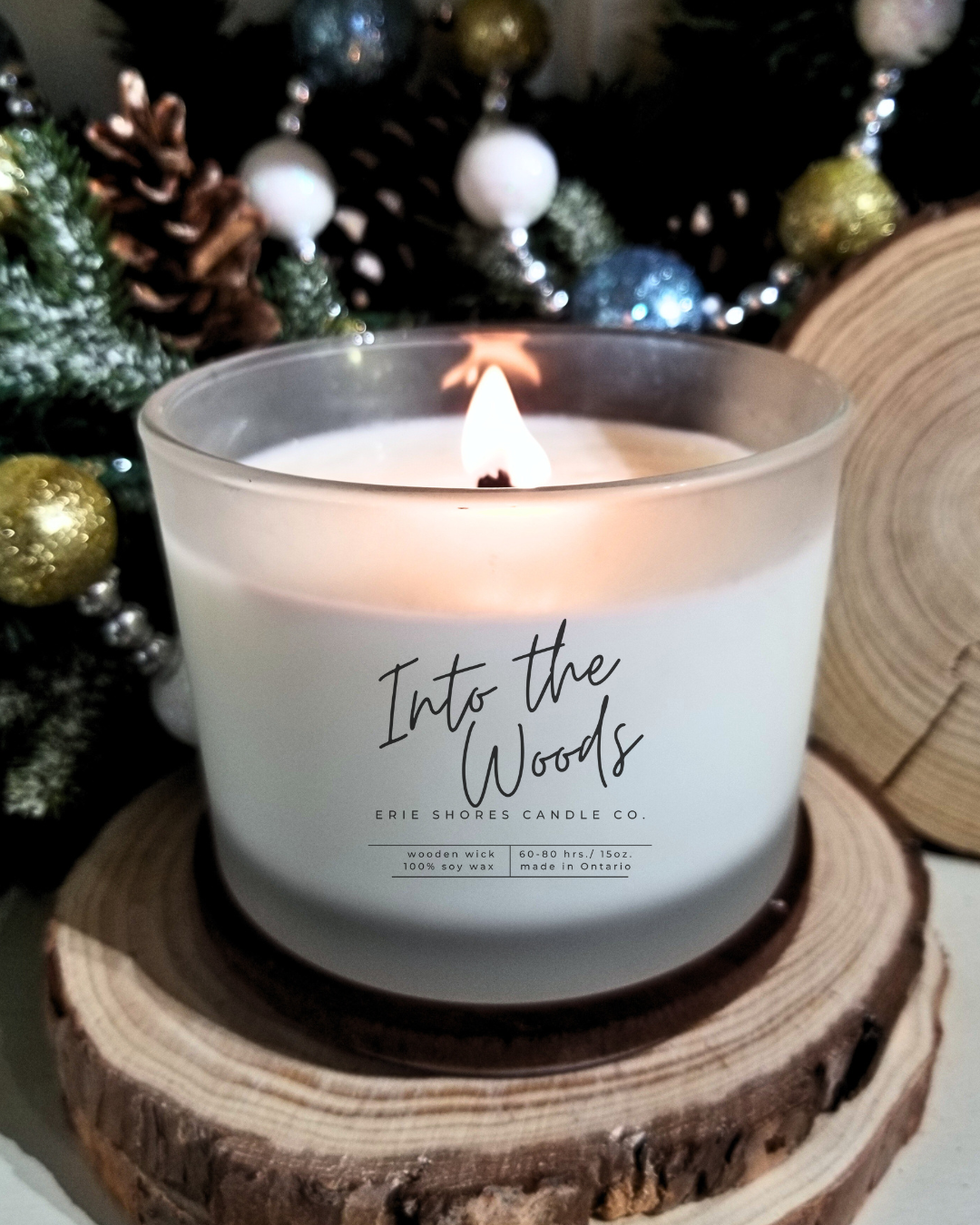 Into the Woods Soy Wax Wooden Wick 15oz Candle